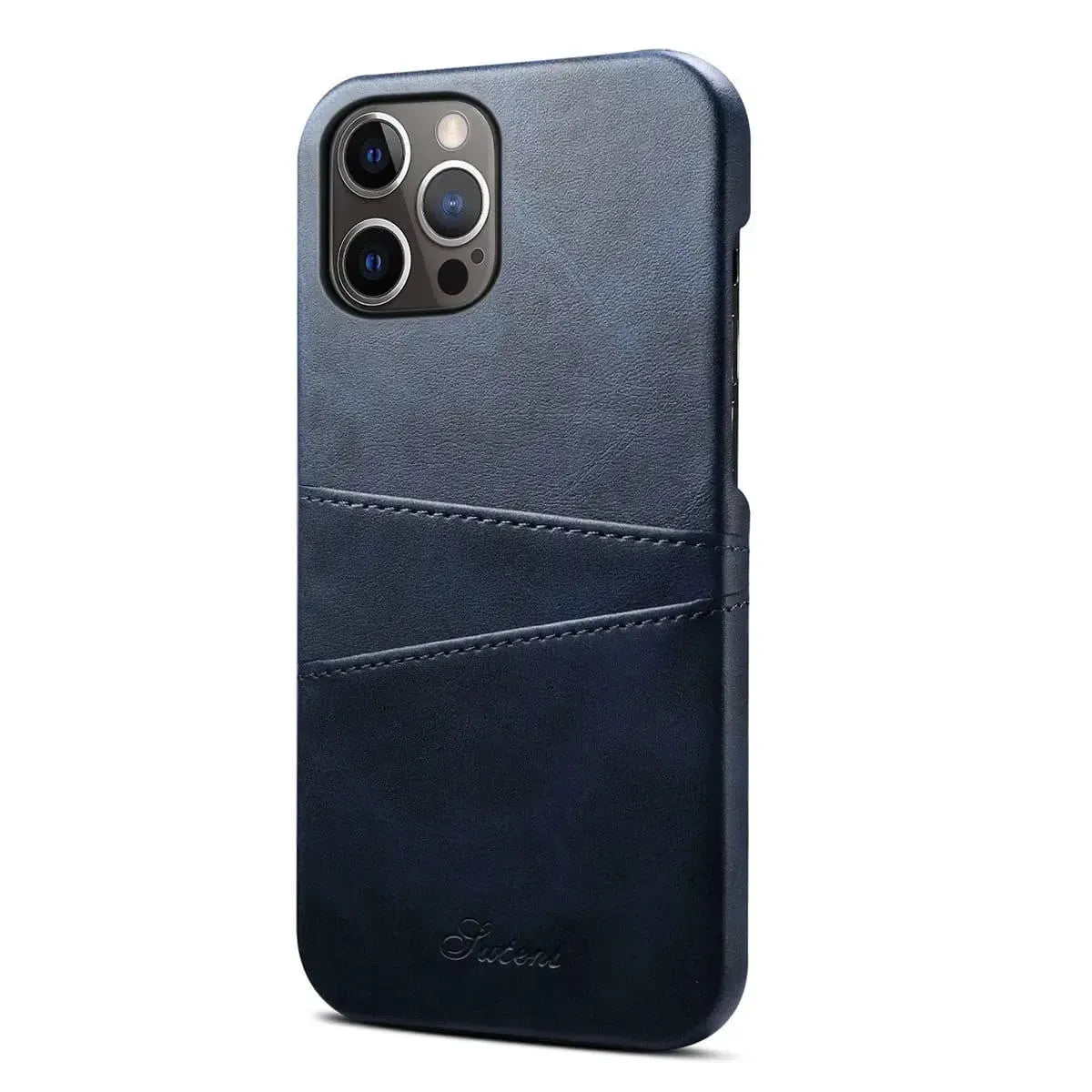 Leather Dual Card Holder iPhone Case