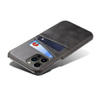 Leather Dual Card Holder iPhone Case