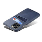 Leather Dual Card Holder iPhone Case