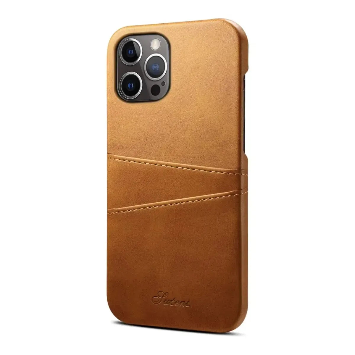 Leather Dual Card Holder iPhone Case
