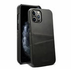 Leather Dual Card Holder iPhone Case