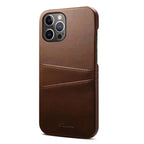 Leather Dual Card Holder iPhone Case