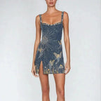 Ivana Sleeveless Embellished Mini Dress_1