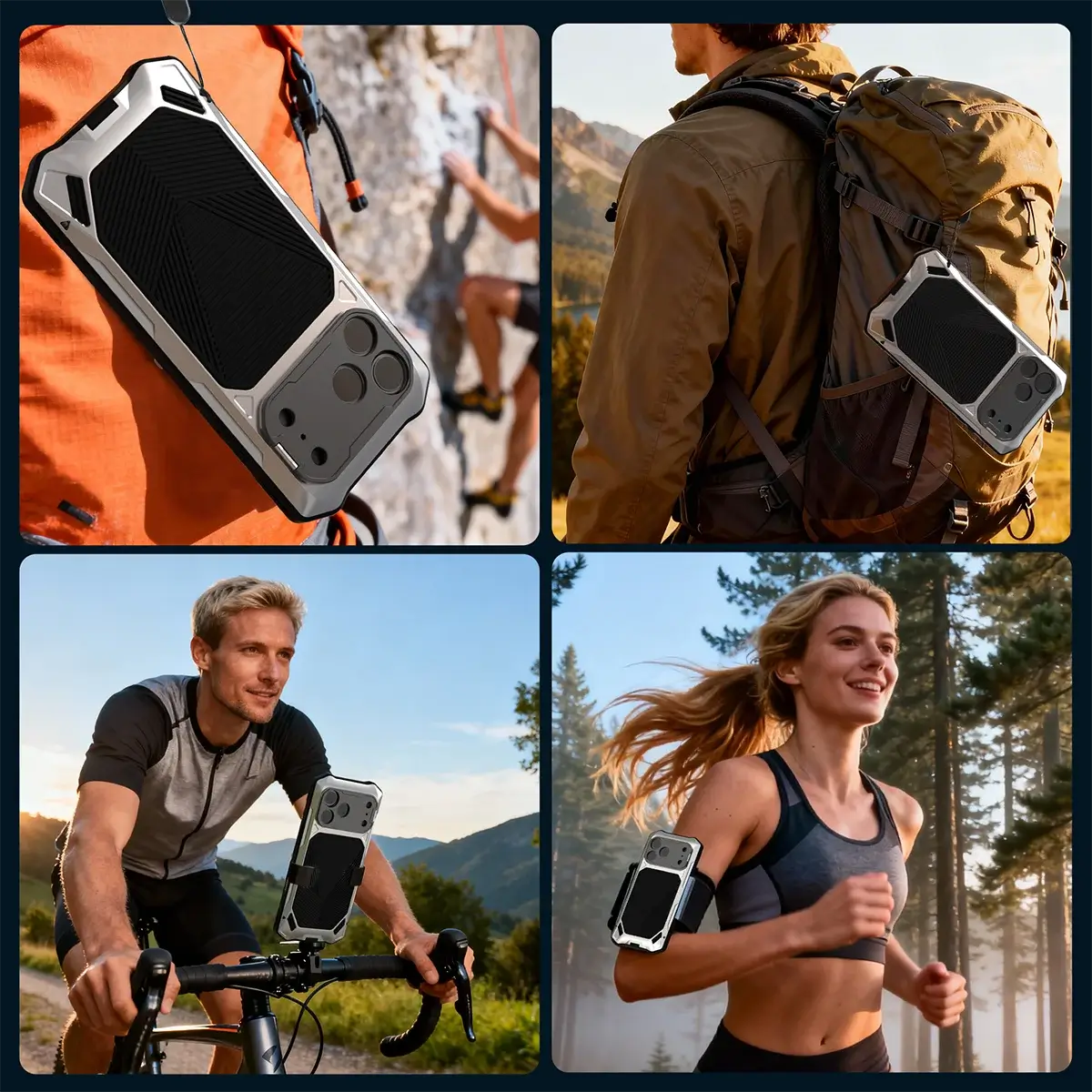 Heavy Duty Metal iPhone Case with Screen Protector