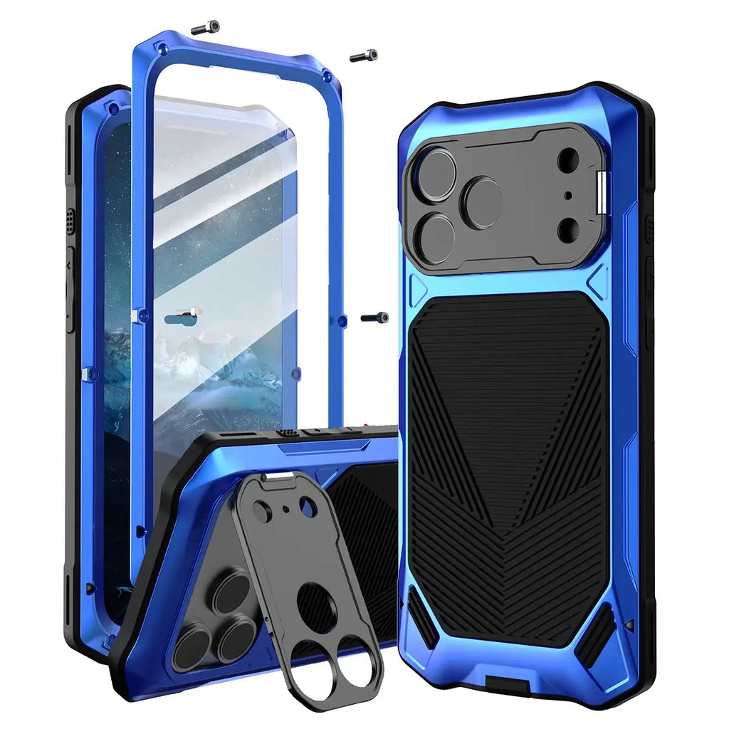 Heavy Duty Metal iPhone Case with Screen Protector