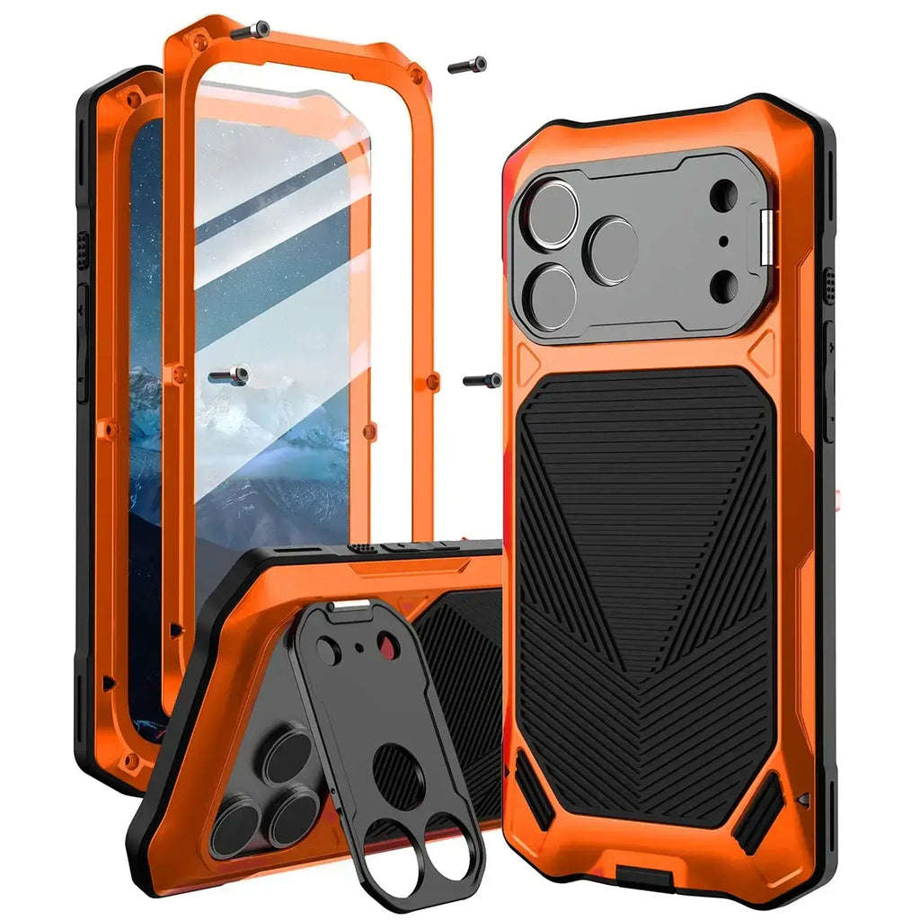 Heavy Duty Metal iPhone Case with Screen Protector