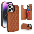 Quilted Wallet iPhone Case with Card Holder