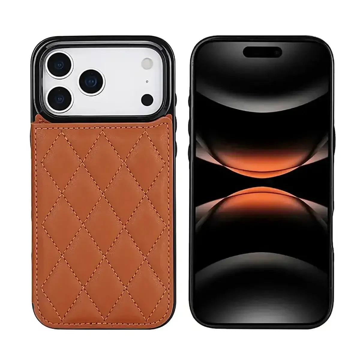 Quilted Wallet iPhone Case with Card Holder