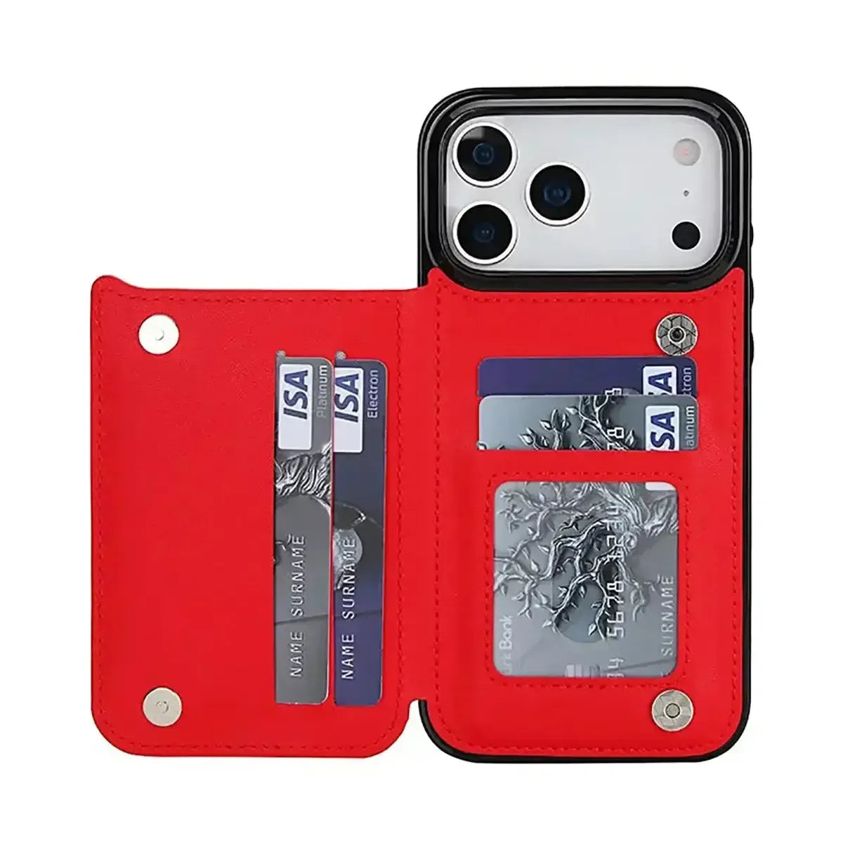 Quilted Wallet iPhone Case with Card Holder