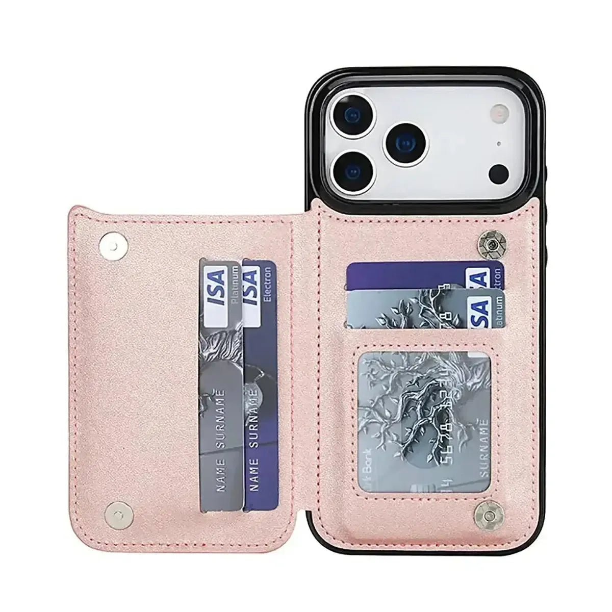 Quilted Wallet iPhone Case with Card Holder