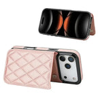 Quilted Wallet iPhone Case with Card Holder