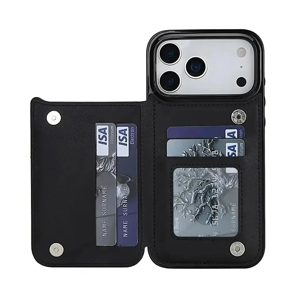 Quilted Wallet iPhone Case with Card Holder