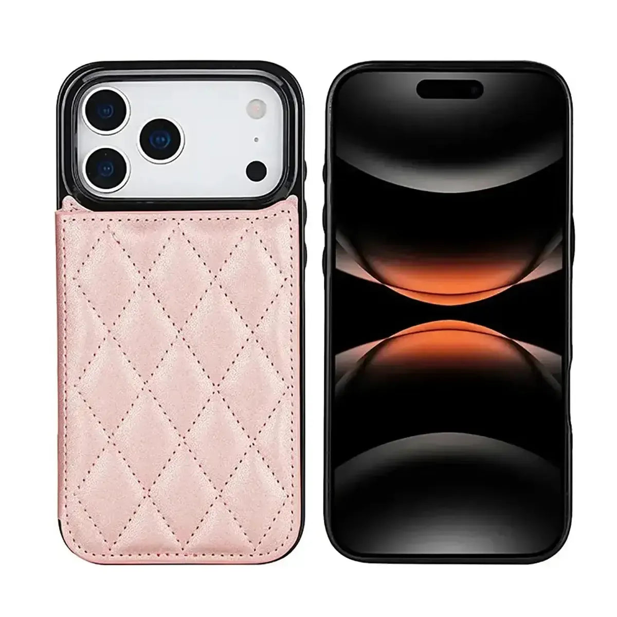 Quilted Wallet iPhone Case with Card Holder