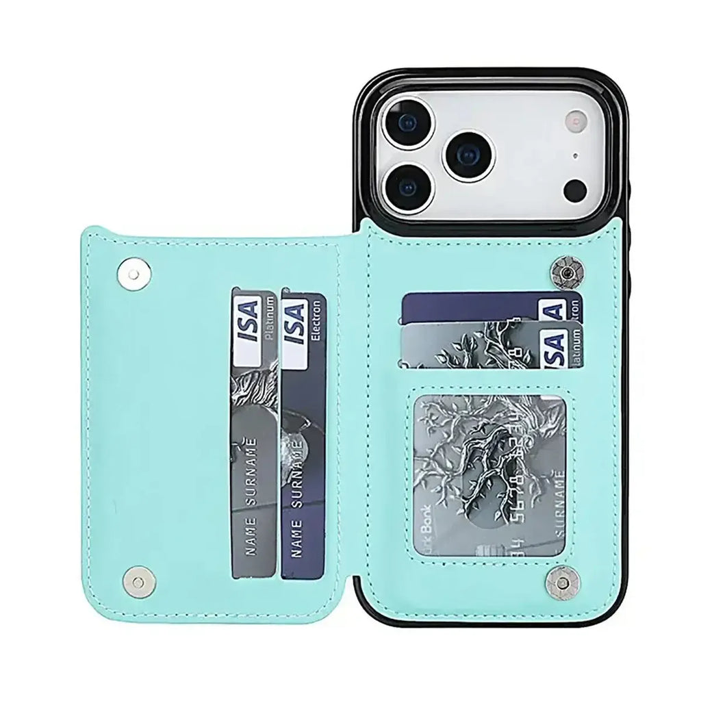 Quilted Wallet iPhone Case with Card Holder