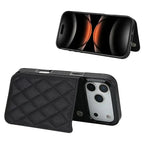 Quilted Wallet iPhone Case with Card Holder