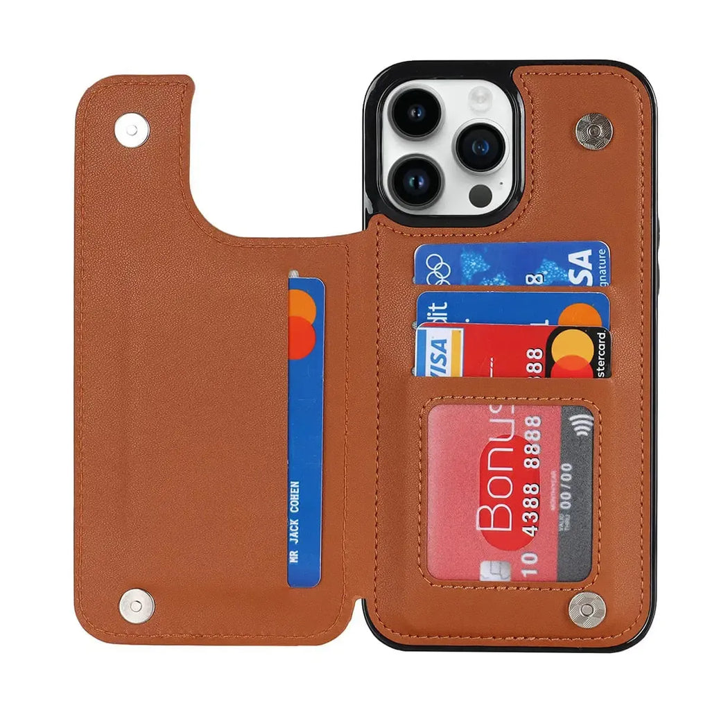Quilted Wallet iPhone Case with Card Holder