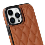 Quilted Wallet iPhone Case with Card Holder