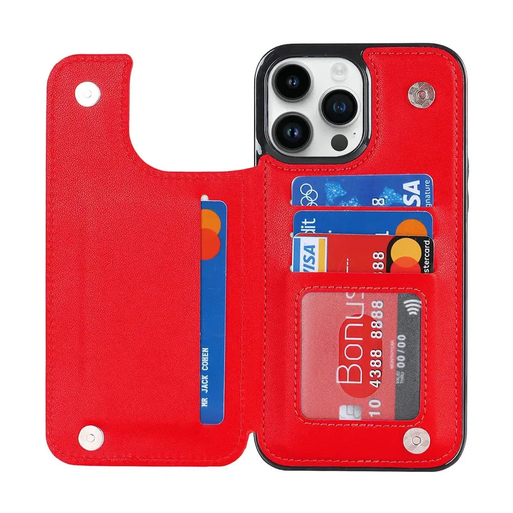 Quilted Wallet iPhone Case with Card Holder