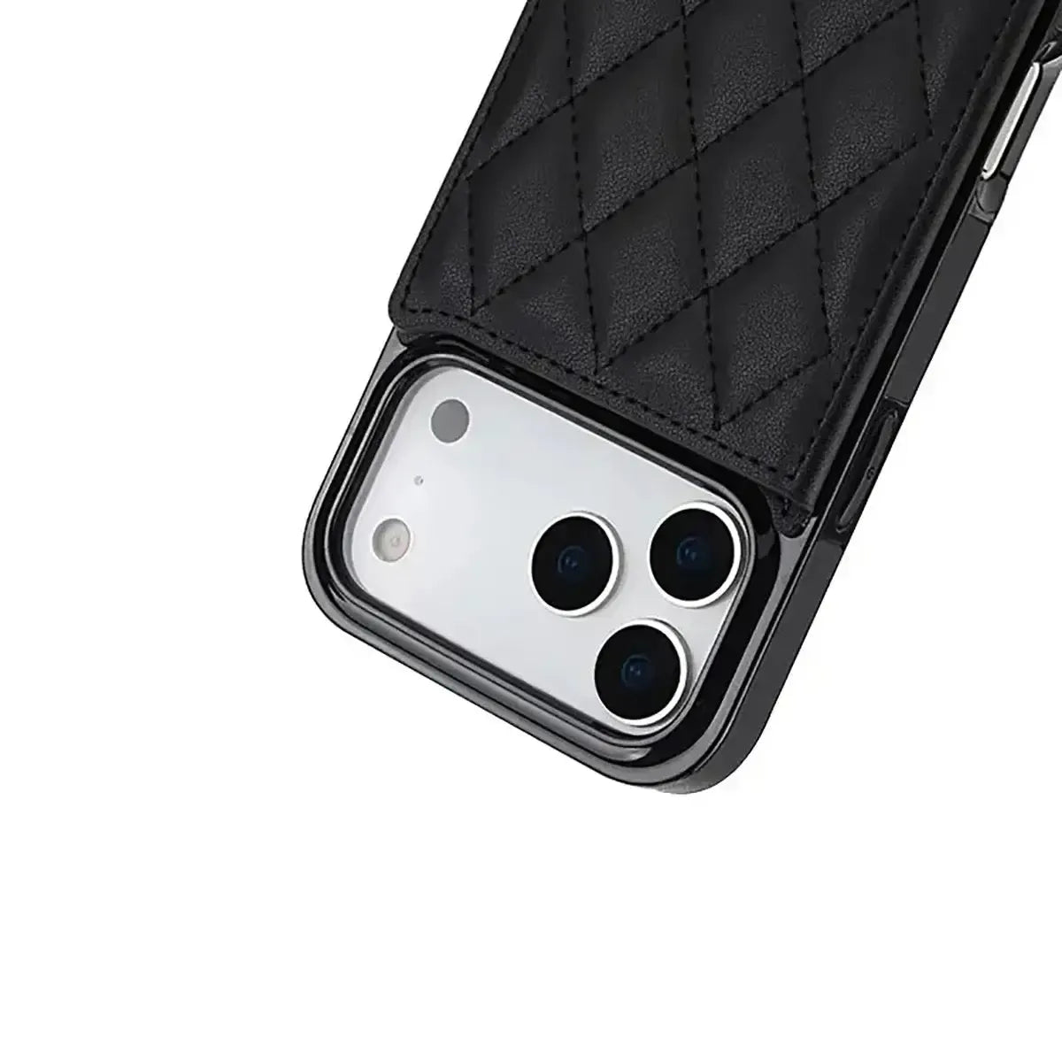 Quilted Wallet iPhone Case with Card Holder