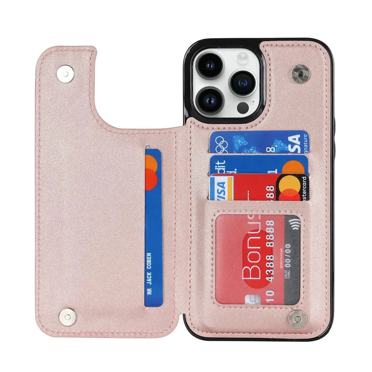 Quilted Wallet iPhone Case with Card Holder