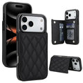 Quilted Wallet iPhone Case with Card Holder