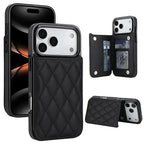 Quilted Wallet iPhone Case with Card Holder