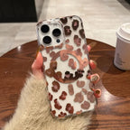 Leopard Print Clear MagSafe iPhone Case