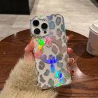 Leopard Print Clear MagSafe iPhone Case