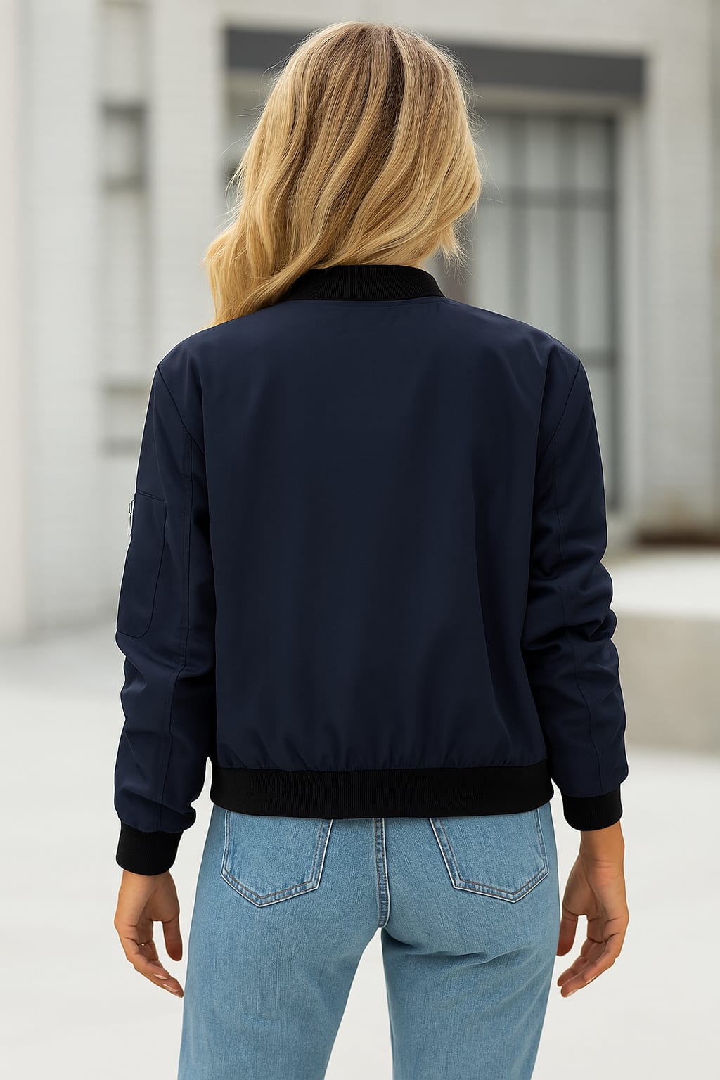 Bianca Lightweight Zip Up Bomber Jacket_2