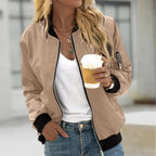 Bianca Lightweight Zip Up Bomber Jacket_5