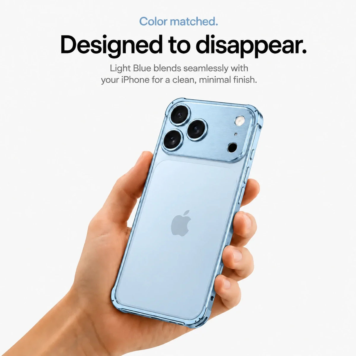 Open Back Phone Case with Corner Bumpers