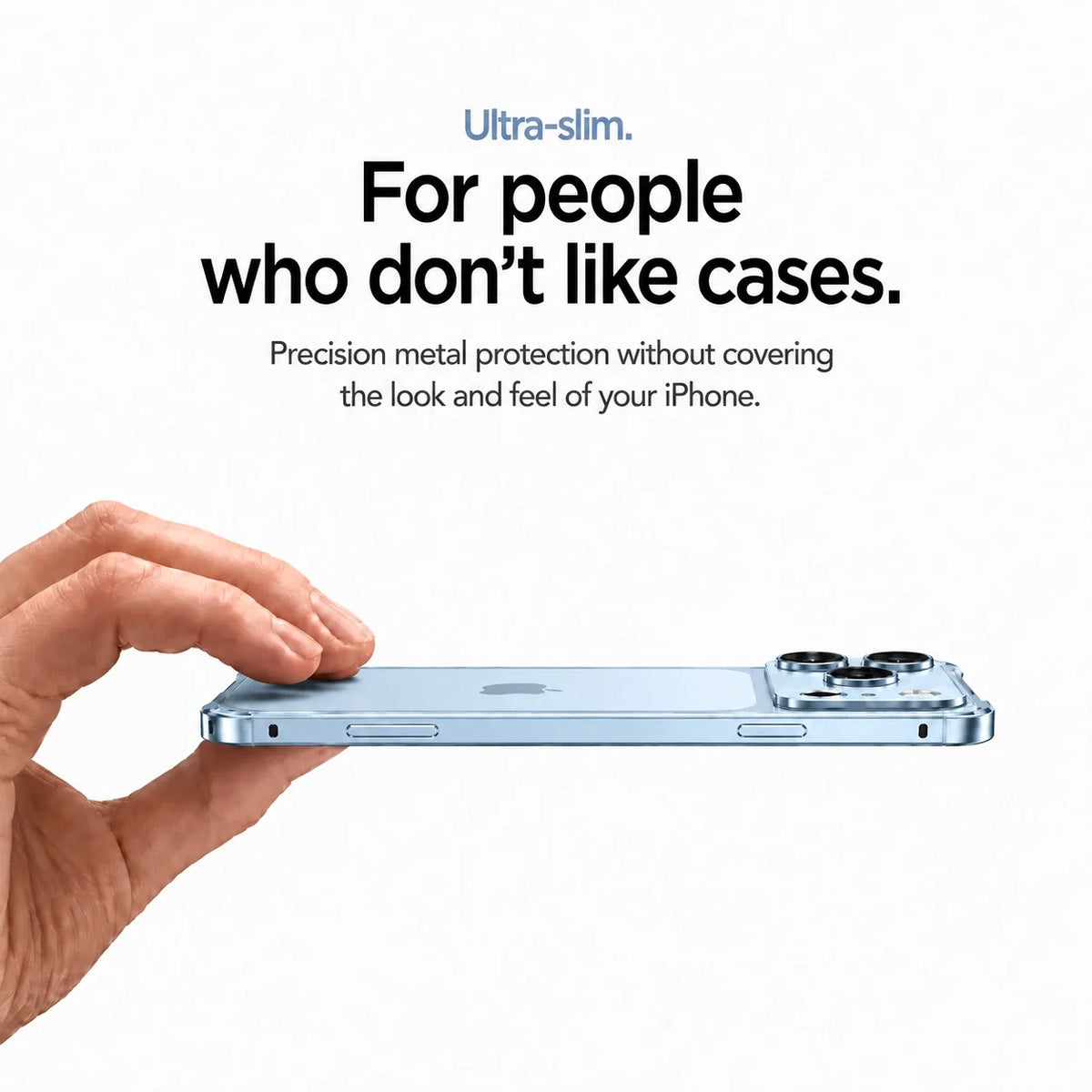 Open Back Phone Case with Corner Bumpers