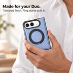 Leather iPhone Duo Case with Ring Kickstand