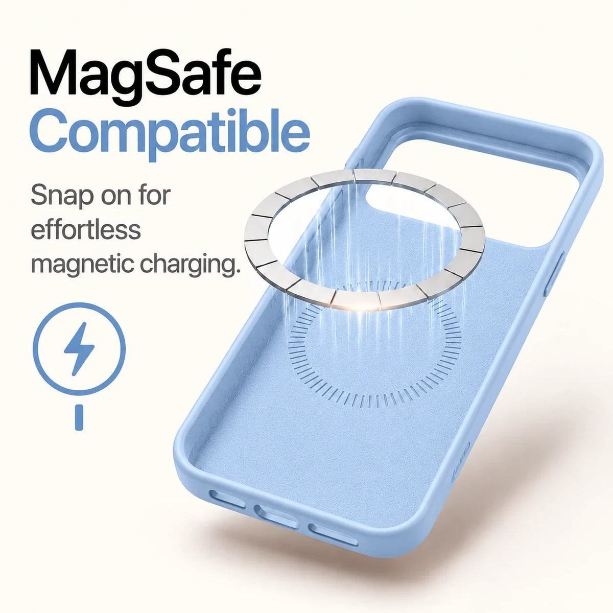 Soft Silicone MagSafe Phone Case