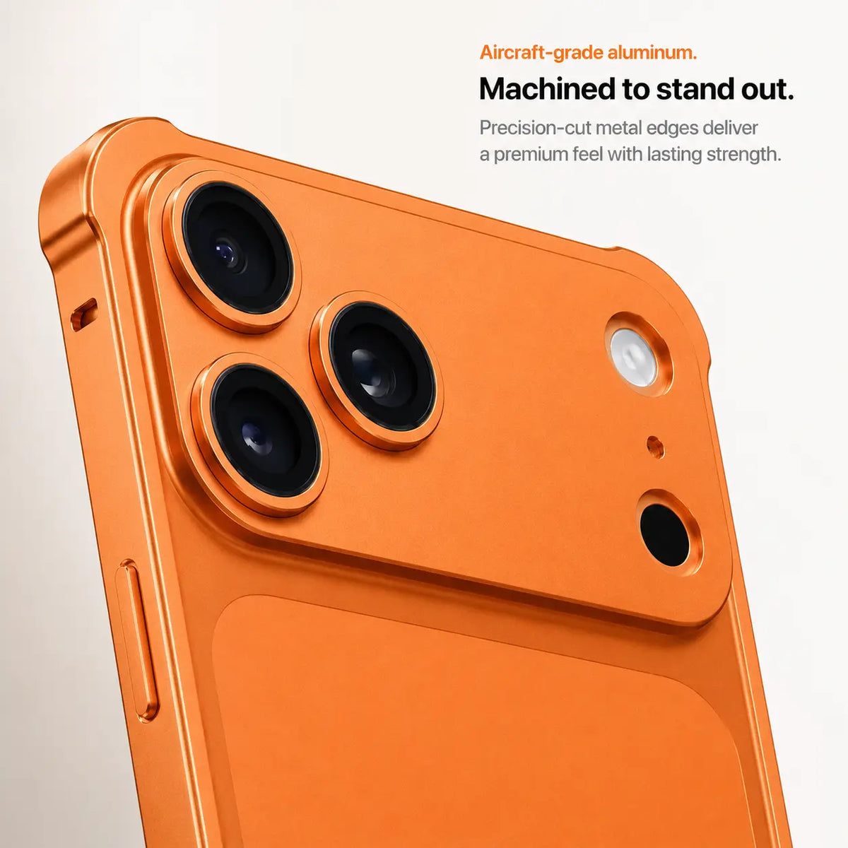 Open Back Phone Case with Corner Bumpers