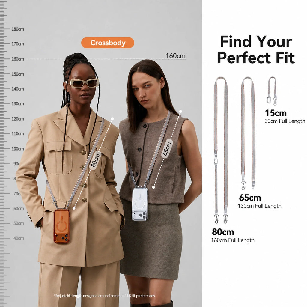 Crossbody MagSafe iPhone Case with Lanyard Strap