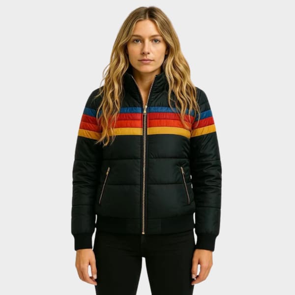 Yuna Striped Hooded Puffer Jacket_4