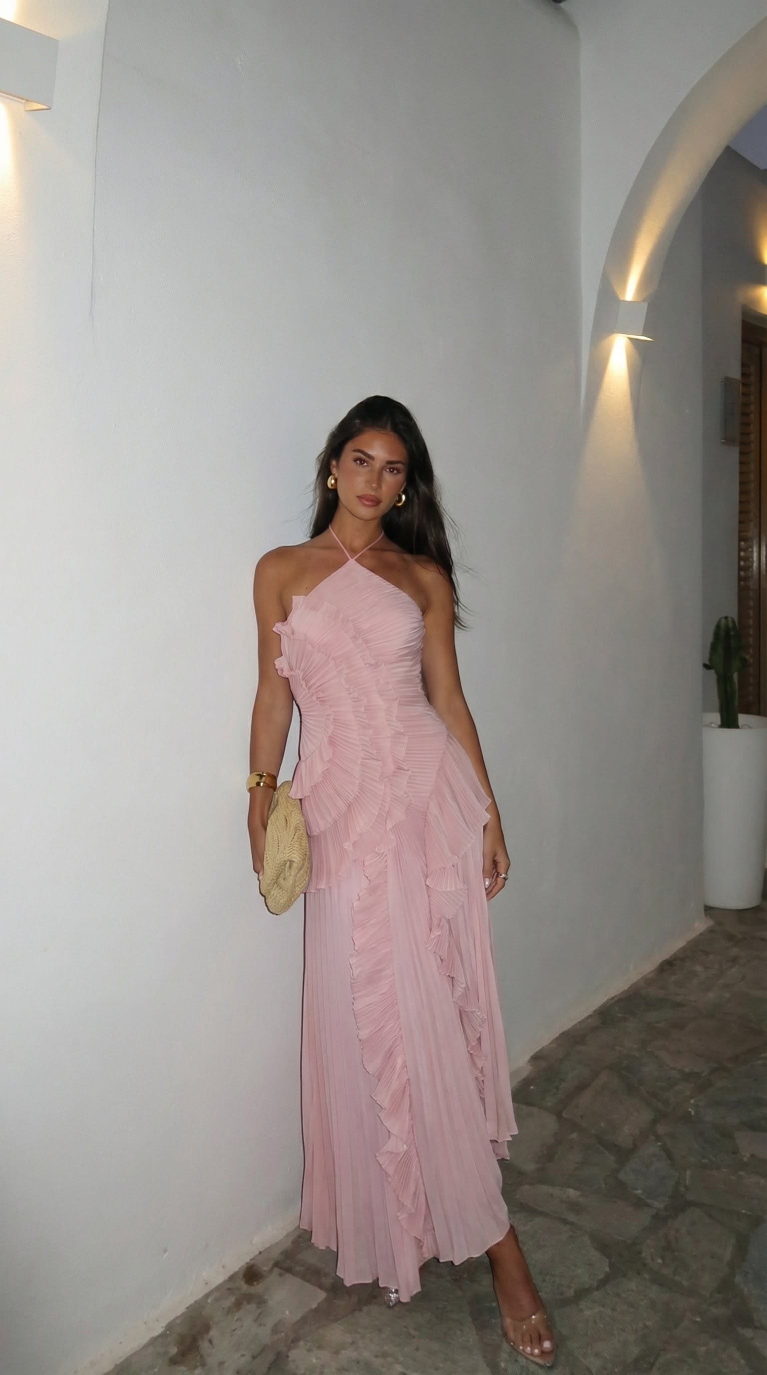 Hedda Halter Neck Pleated Maxi Dress_15