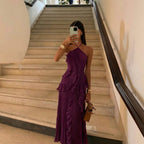 Hedda Halter Neck Pleated Maxi Dress_22