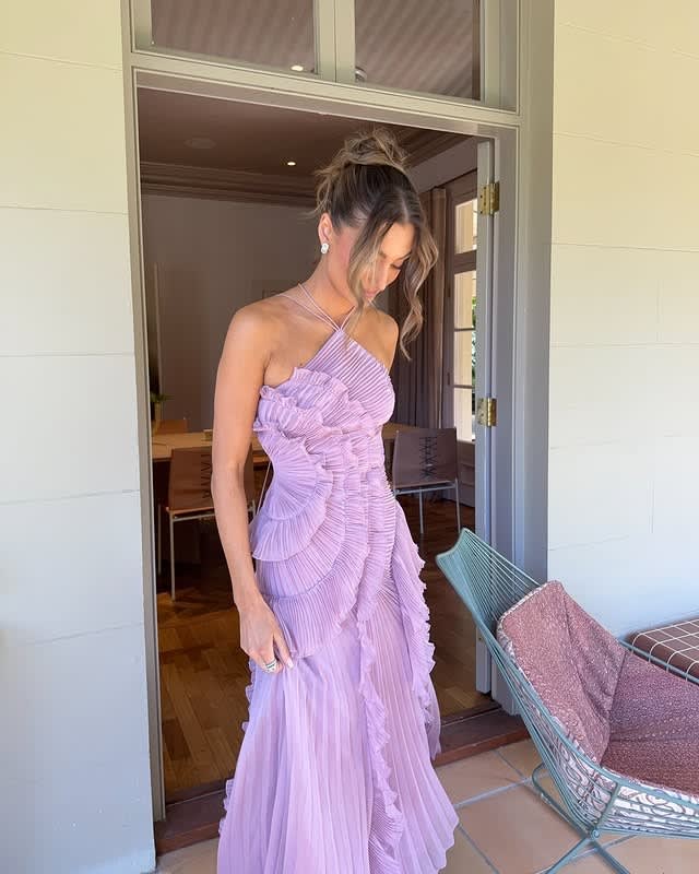 Hedda Halter Neck Pleated Maxi Dress_8