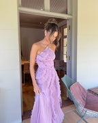 Hedda Halter Neck Pleated Maxi Dress_8