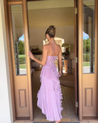 Hedda Halter Neck Pleated Maxi Dress_9