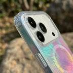 Holographic Feather Pattern MagSafe Phone Case