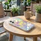Holographic Feather Pattern MagSafe Phone Case