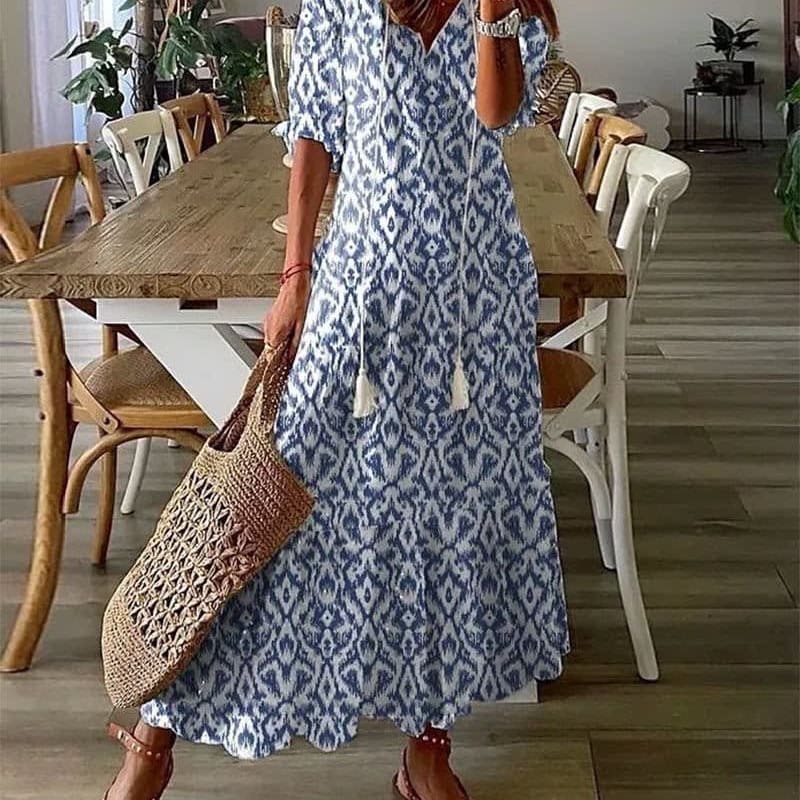 Ida Printed Tiered Maxi Dress_1