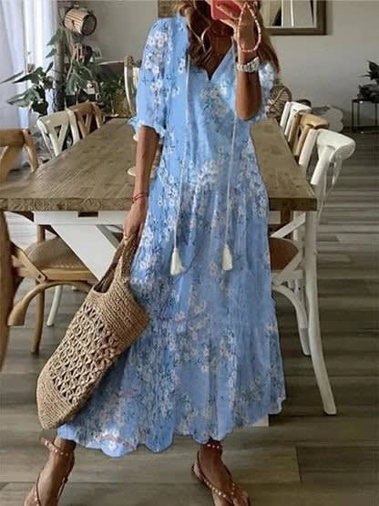 Ida Printed Tiered Maxi Dress_5
