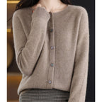 Embla Merino Wool Button Front Cardigan_10