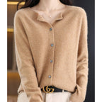 Embla Merino Wool Button Front Cardigan_11