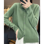 Embla Merino Wool Button Front Cardigan_13