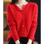 Embla Merino Wool Button Front Cardigan_14